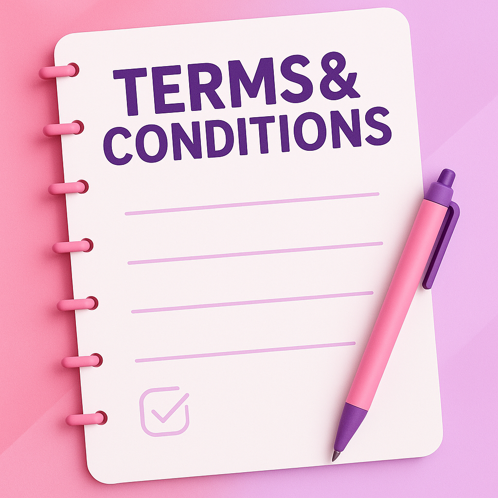 Terms and Conditions graphic used on Clear Choice Cleaning Co’s website.