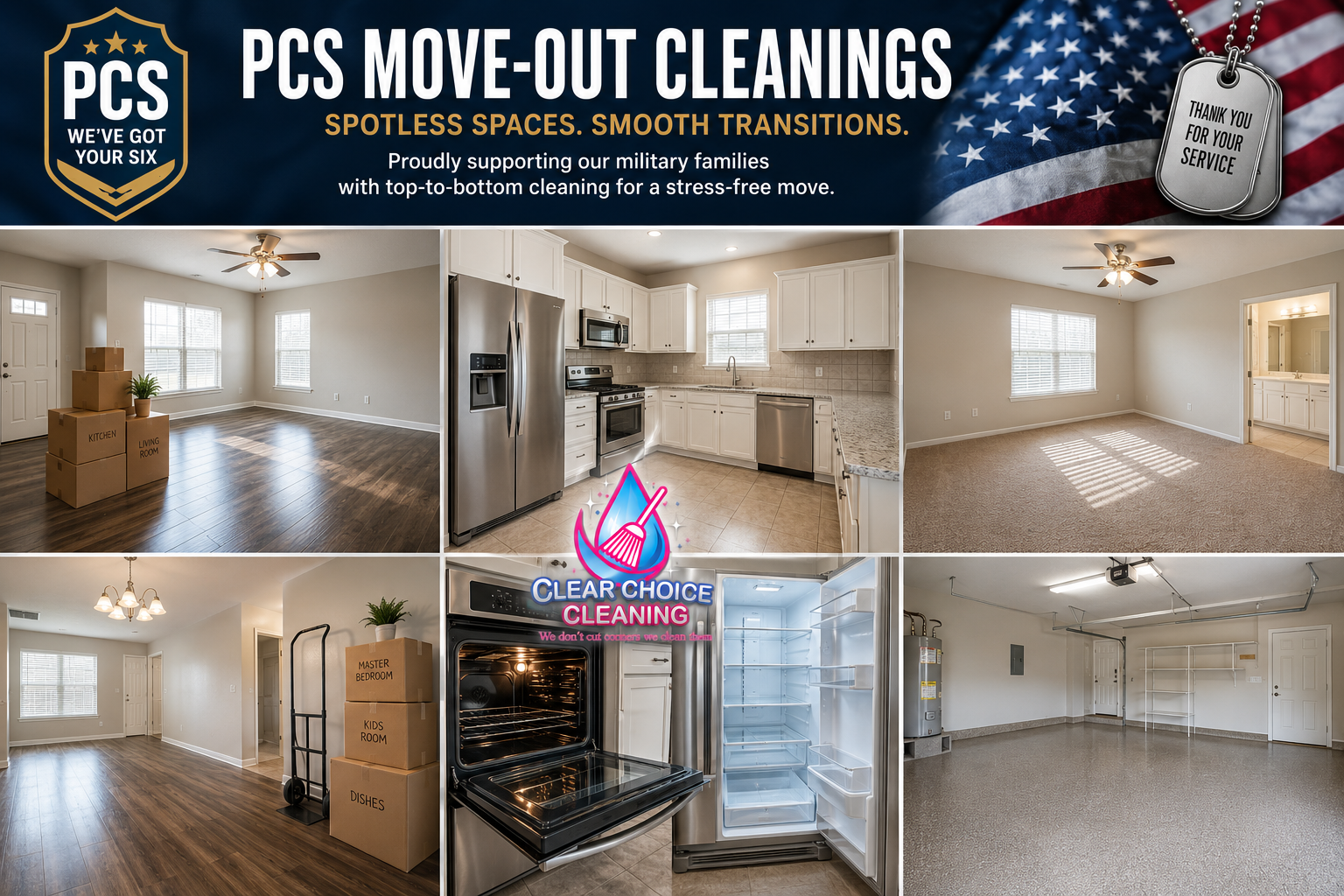 PCS Move-Out Cleaning Colorado Springs — Clear Choice Cleaning Co.